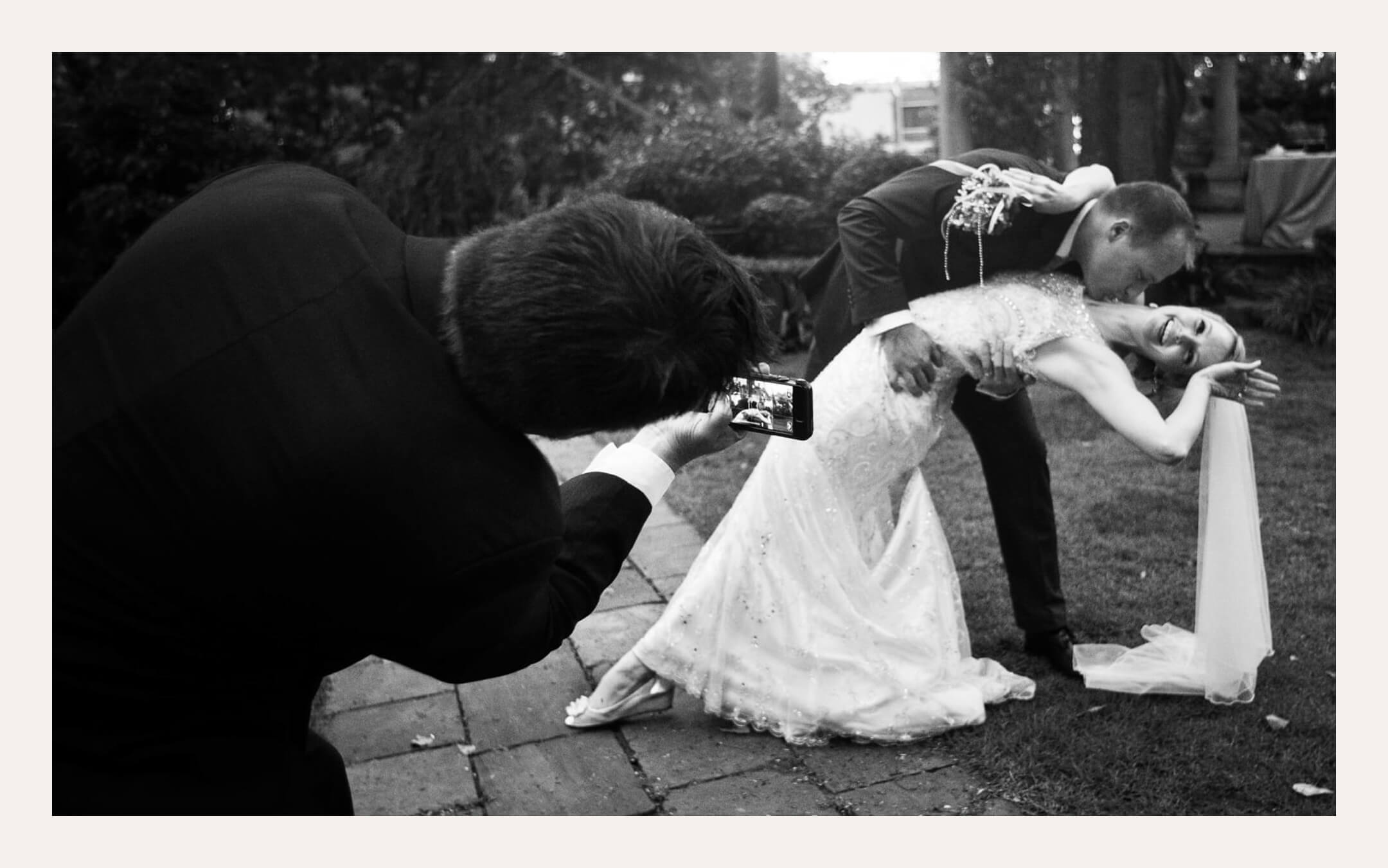 Photographer capturing a candid moment with the bride — Ben Viljoen Photography
